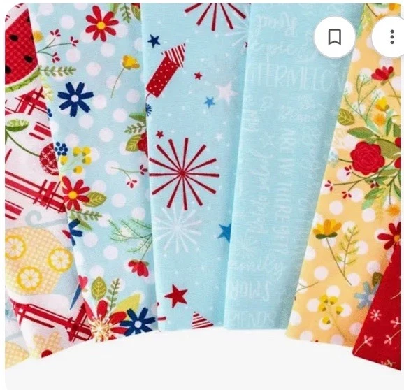 Nuevo en Paquete Tiras Rojo Blanco y Flor Por KimberBell Para Maywood Studio ST-MASRWB (40) Foto 4 de 4