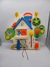 Vintage Fisher Price Crib Toy 1985 Activity Center Box Music Sounds Mirror 1100