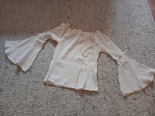 Mittelalterbluse Bluse Hippie Boho Bluse Natur