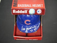 BILL MADLOCK SIGNED RIDDELL MINI HELMET INSCRIBED 