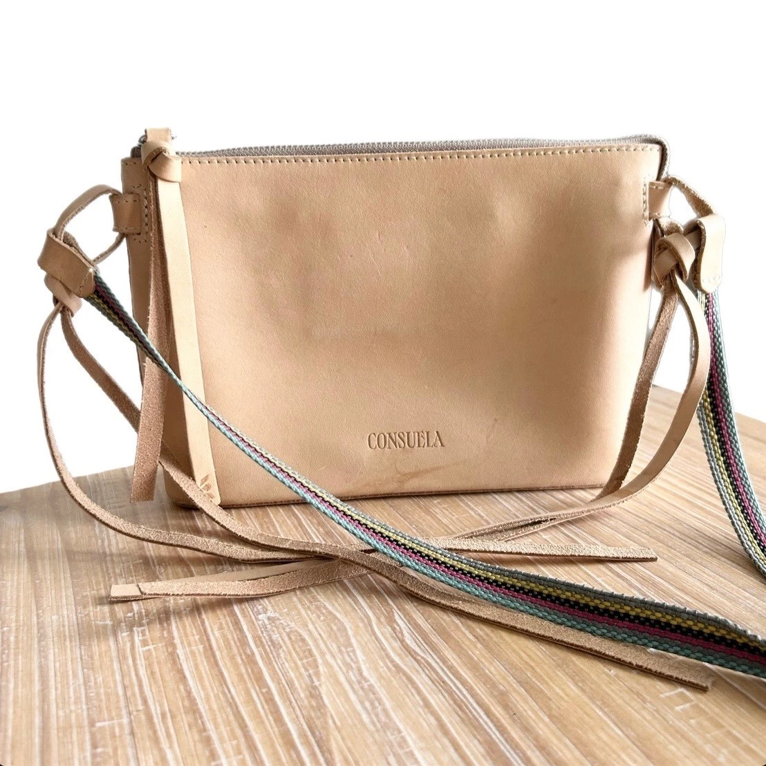 Rainbow Dream Leather Bag in Brown and Tan Rainbow Crossbody Bags & Handbags for Women for sale | eBay main image 3