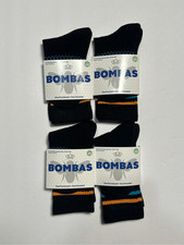 Bombas Honeycomb Arch Support Crew Socks Size XS Black