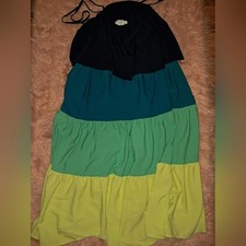 Colorful Tiered Multi-colored Dress