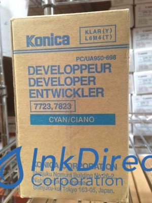 Genuine Konica Minolta 950698 950-698 Developer / Starter Cyan