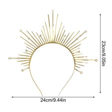 Alloy Crown Headband Suitable for Wedding For Party Stage Costume Performances