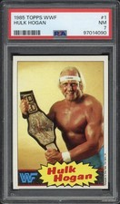 1985 Topps WWF Hulk Hogan #1 PSA 7 Near Mint HOF 