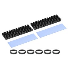 2 Set M.2 2280 Nvme SSD Heatsink 70x22x6mm Radiator Cooler Heat Sink Black