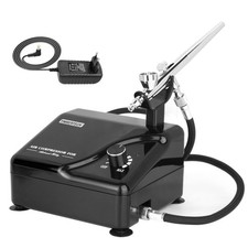 Timbertech Professional Airbrush Kit with Multi-Functional Compressor AS-207K