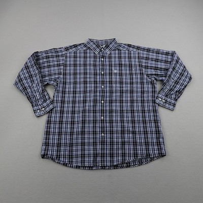 Ariat Shirt Mens XL Blue Plaid Check Pro Series Mesh Lined Wester Button Up Work