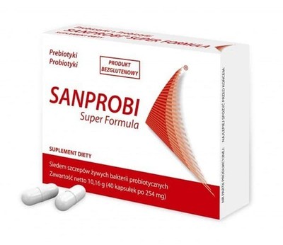 SANPROBI Super Formula (Probiotikum, Präbiotikum) 40 Kapseln