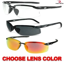 Radians Crossfire ESW5 Premium Black Frame Safety Glasses (Pick Lens Color)