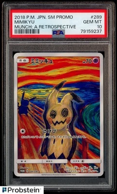 2018 Pokemon Japanese SM Promo Mucnh A Retrospective #289 Mimikyu PSA 10