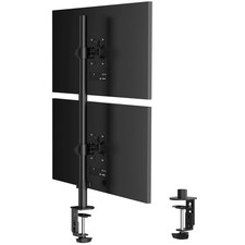 Vertical Stacked Dual Monitor Desk Mount 31 Inch Tall For 1332 Inch 22 Lbs