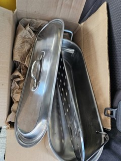 Inox Italy Bollitore a Vaporiera per Pesci Acciaio Inox 18/C 3pz