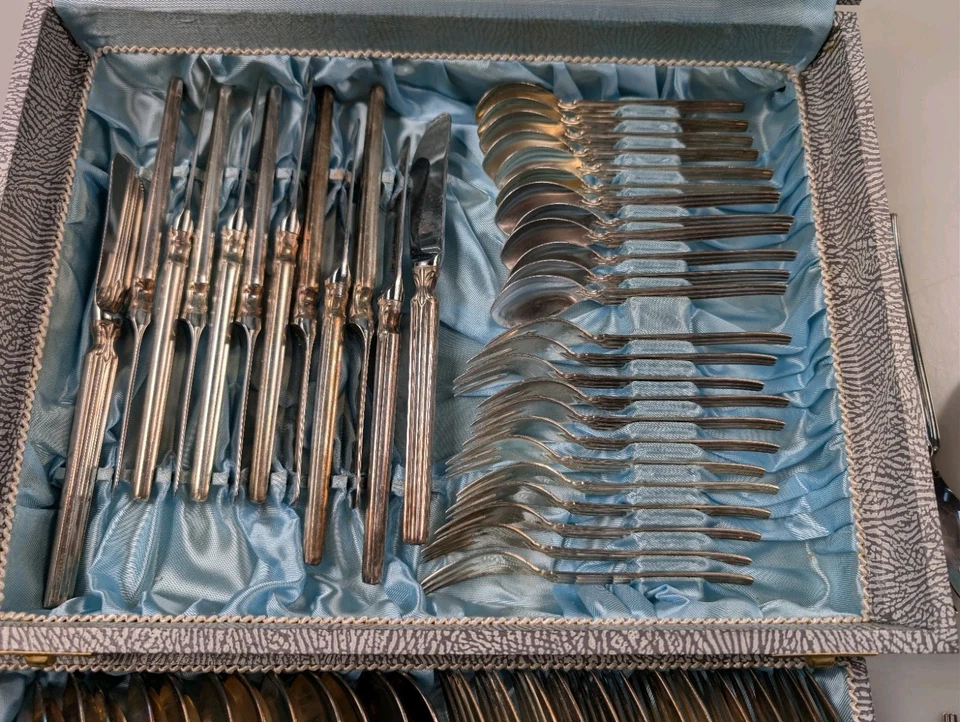 Ebel Solingen 120er Silberbesteck 72 tlg. Motiv Europa - Bild 4 von 4