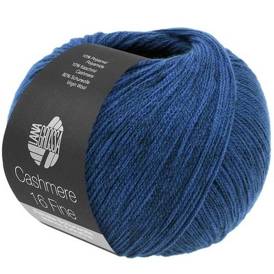 Wolle Kreativ! Lana Grossa - Cashmere 16 Fine Fb. 65 tintenblau 50 g