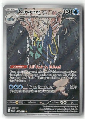 Pokemon Clawitzer - Illustration Rare ME01: Mega Evolution 141/132
