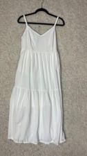 Old Navy Dress Womens Small White Boho Summer Beach Vacation Resort Minimal