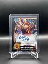 Audi Crooks 1st Bowman Chrome Auto Black Wave Refractor Iowa State 🔥 SSP