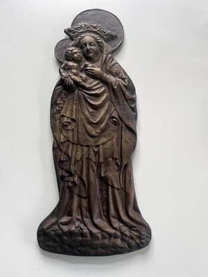Madonna mit dem Kind  Bronze Metallguss Handarbeit 3,6 kg  