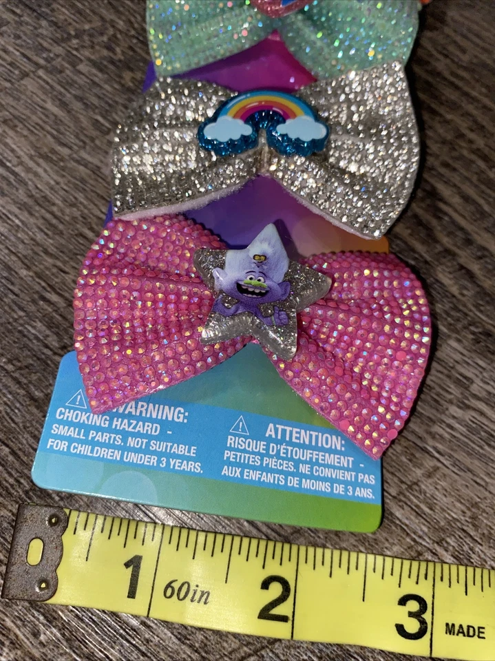 Trolls World Tour 发弓,彩虹,粉红色,蓝色罂粟生日圣诞节 — 第 4/4 张图片