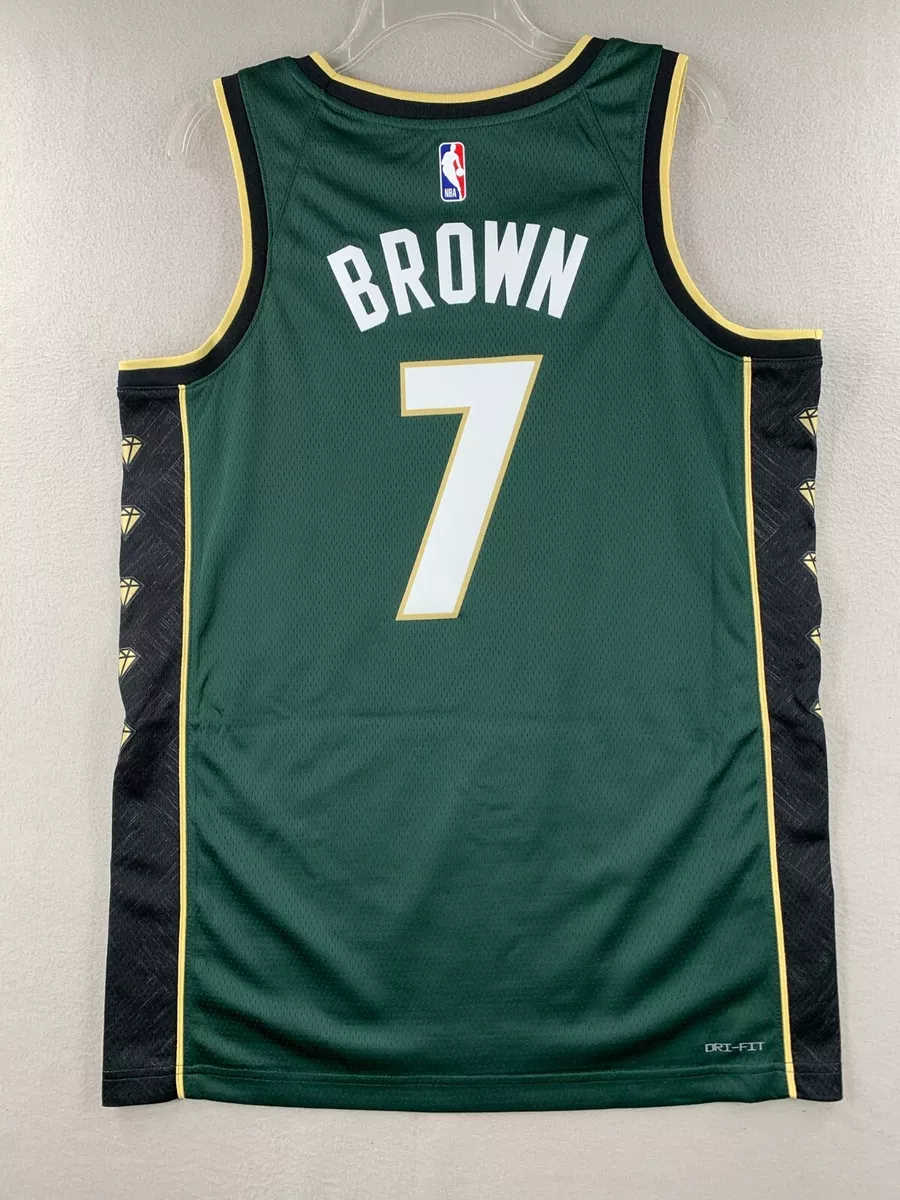 Nike Youth Boston Celtics Jaylen Brown #7 Dri-Fit Swingman Jersey - Black - L Each