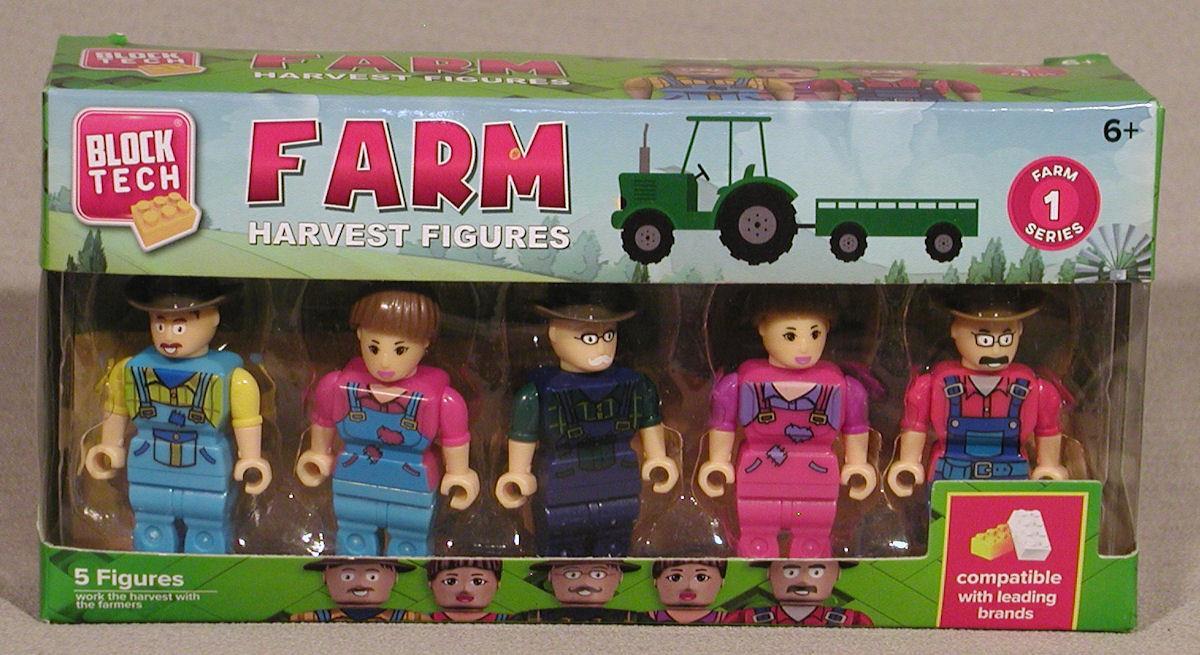 NEW 2018 Block Tech Package of 5 Farm Harvest Figures | eBay