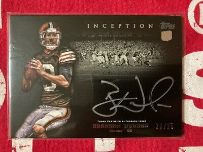 2012 Topps Inception Silver Signings #22/25 Brandon Weeden #SS-BW Rookie AUTO RC