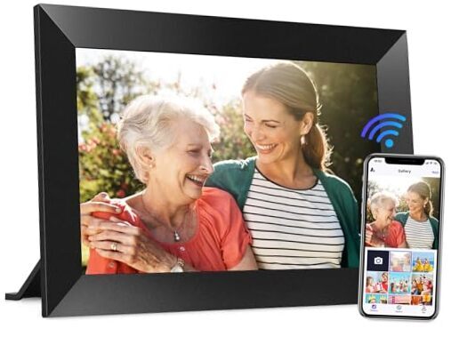 10.1-Inch WiFi Digital Frame with 1280x800 HD IPS Touchscreen, 1 Pack