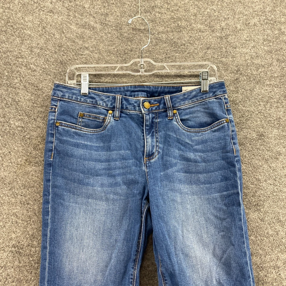 Pantalones Cortos Vince Camuto Mujer 29 Plus Azul Denim Lavado Medio Bermudas Tiro Medio Informales Foto 3 de 4