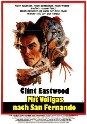 Mit Vollgas nach San Fernando ORIGINAL A1 Kinoplakat Clint Eastwood / S. Locke