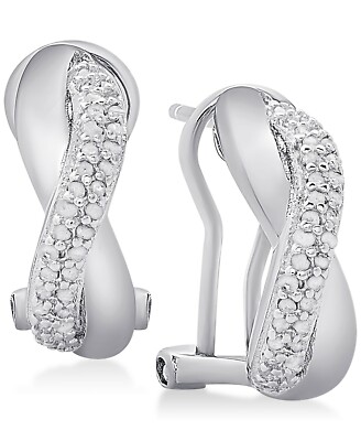 Victoria Townsend Rose-Cut Diamond Hoop Earrings 18k Gold over Sterling  Silver 734592024341|