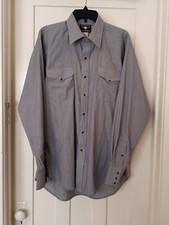 Vintage Ruddock Flying R Ranchwear Shirt 17-36 Striped Pearl Snaps