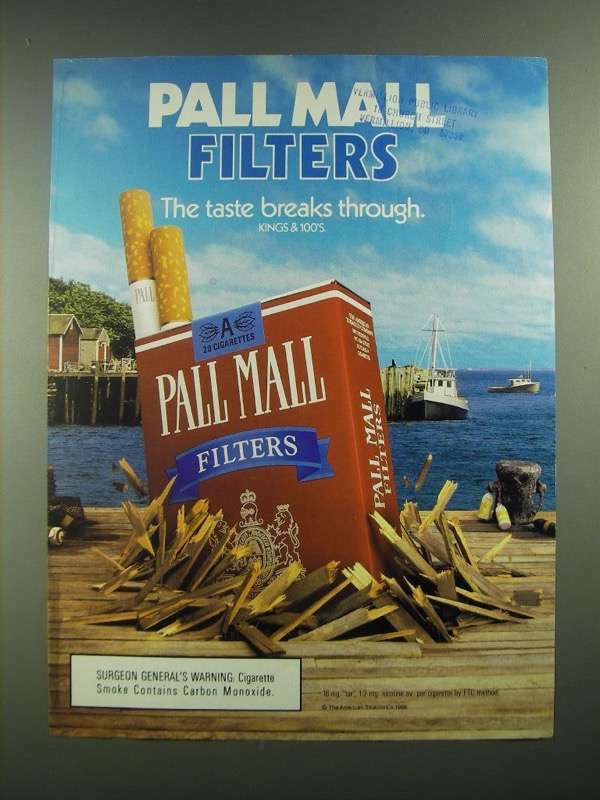 1952 Pall Mall Cigarettes Vintage Advertisement Bar Decor Game Room Decor Man Cave Decor Original Magazine Print Ad Tobacco Art Unique Art - Hong Kong Australia