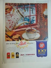1959 A & P COFFEE 100th Birthday Celebration vintage print ad