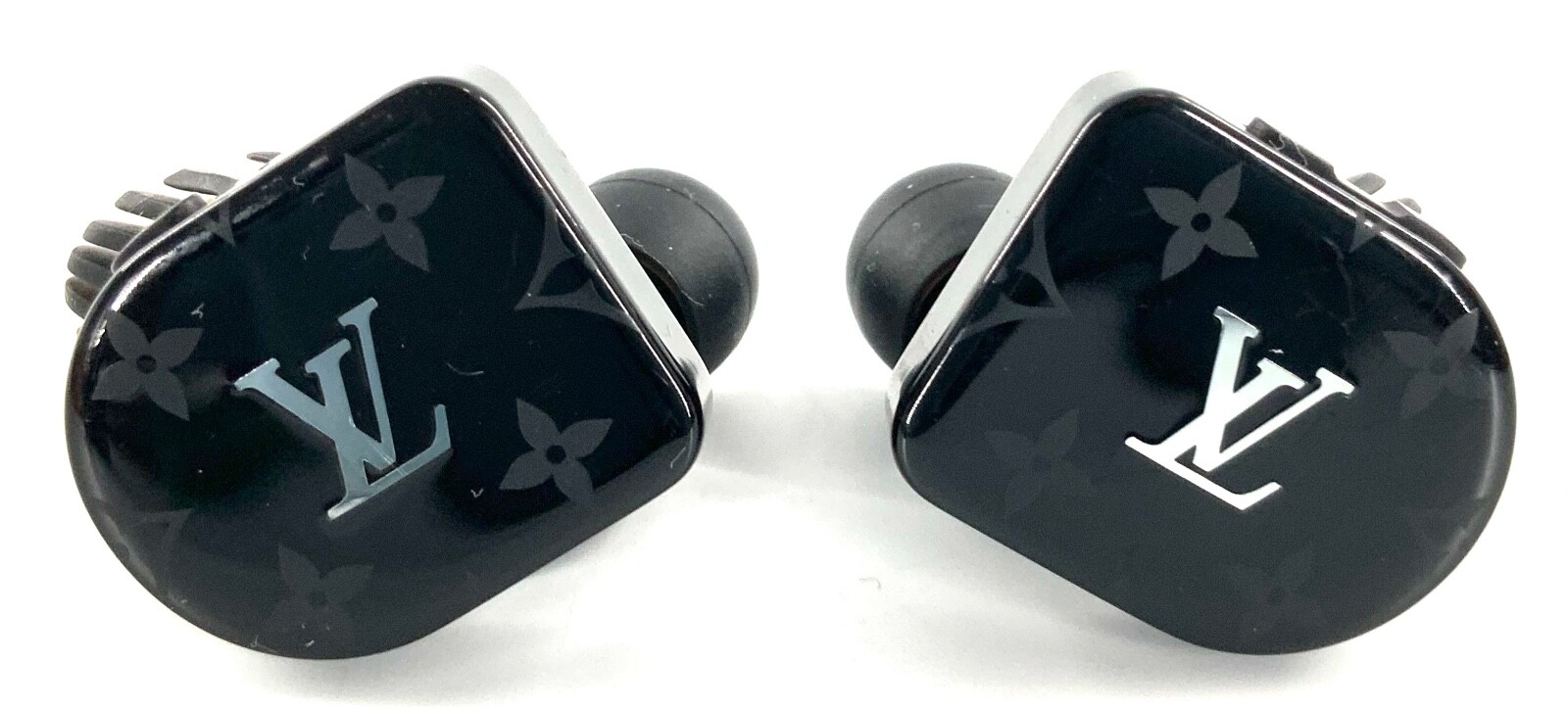 Authentic LOUIS VUITTON QAB010 Horizon Black Monogram Wireless Earbuds
