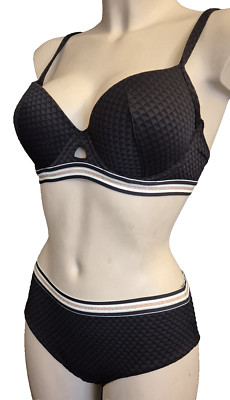 Lingadore SWIM Schalen Bikini Bügel-BH SET Gr.75D UK 34D  mit Badeslip 40