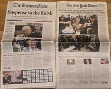 Lot Of 29 Assorted Newspapers 11/9/2016 11/6/2024-11/9/2024 Election History.... Lot Of 29 Assorted Newspapers 11/9/2016 11/6/2024-11/9/2024 Election History....