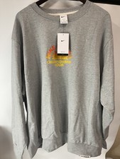 Men's Size2XL NIKE Hoops Championship Hour Basketball Sweatshirt Gray DJ3024-063