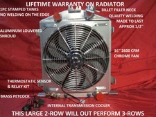 1932 Ford Lo Boy Low Boy Street Rod Rat Rod Aluminum Radiator Shroud Fan Relay 1932 Ford Lo Boy Low Boy Street Rod Rat Rod Aluminum Radiator Shroud Fan Relay