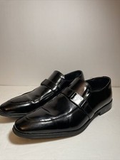 VERSACE COLLECTION Spazzolato Leather Loafer Sz 40 MSRP $695 Medusa Head Strap