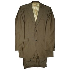 ABRAMS 102 suit brown men's jacket sport coat blazer pants business wedding Anson's