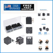 10 Pack 12V 30/40A SPDT Relays - Versatile Automotive & Boat Solutions