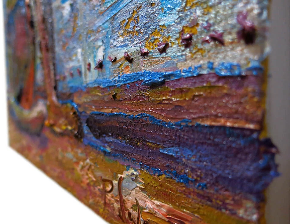 CaT kiTTeN MoDERN ORIGINAL ÓLEO█PINTURA█ARTE DE COLECCIÓN█FIRMADO ANIMAL MASCOTA FELINO SIN RESERVA Foto 4 de 4