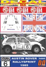 DECAL MG METRO 6R4 MARTIN BRUNDLE AUSTIN ROVER RALLYSPRINT 1985 (06)