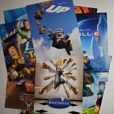 Disney Pixar Lithographs 8x10 Inches Mini Posters Cars Incredible Toy Story Up