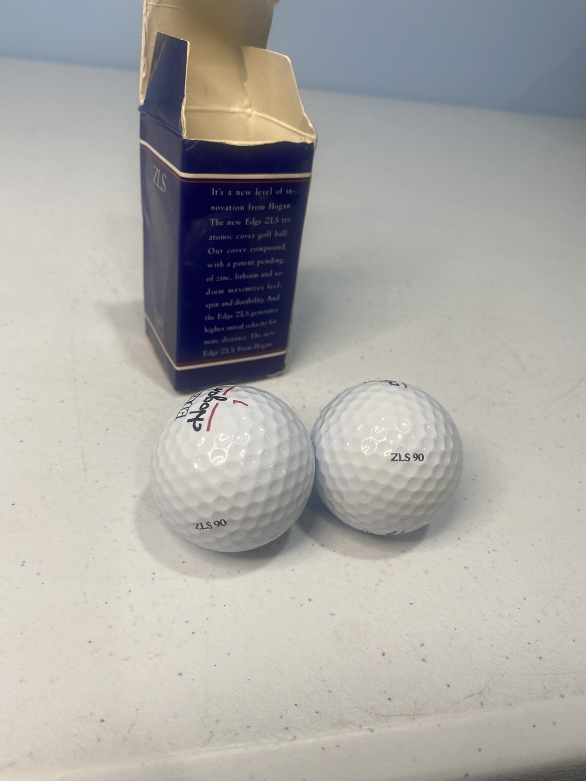 Hogan Edge ZLS NOS New Old Stock Wound Golf Balls (90 Compression) 2 Balls