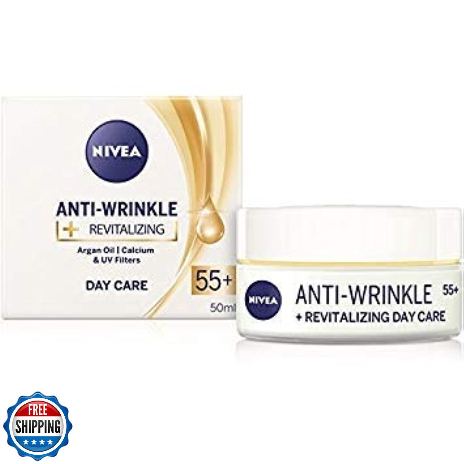 Nivea Anti-Wrinkle Revitalizing Day Cream for Aging Skin 55+ with Arginine