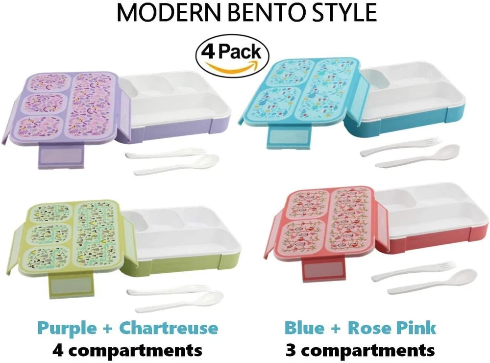 Bento Box for Kids Lunch-Boxes for Girls Boys | Snack Containers for Toddlers Pr