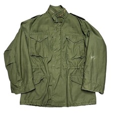 Vintage Alpha Industries M65 Field Cold Weather Coat OG-107 Scovill Zip Size M